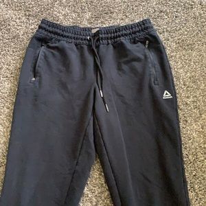 reebok sweatpants size small black